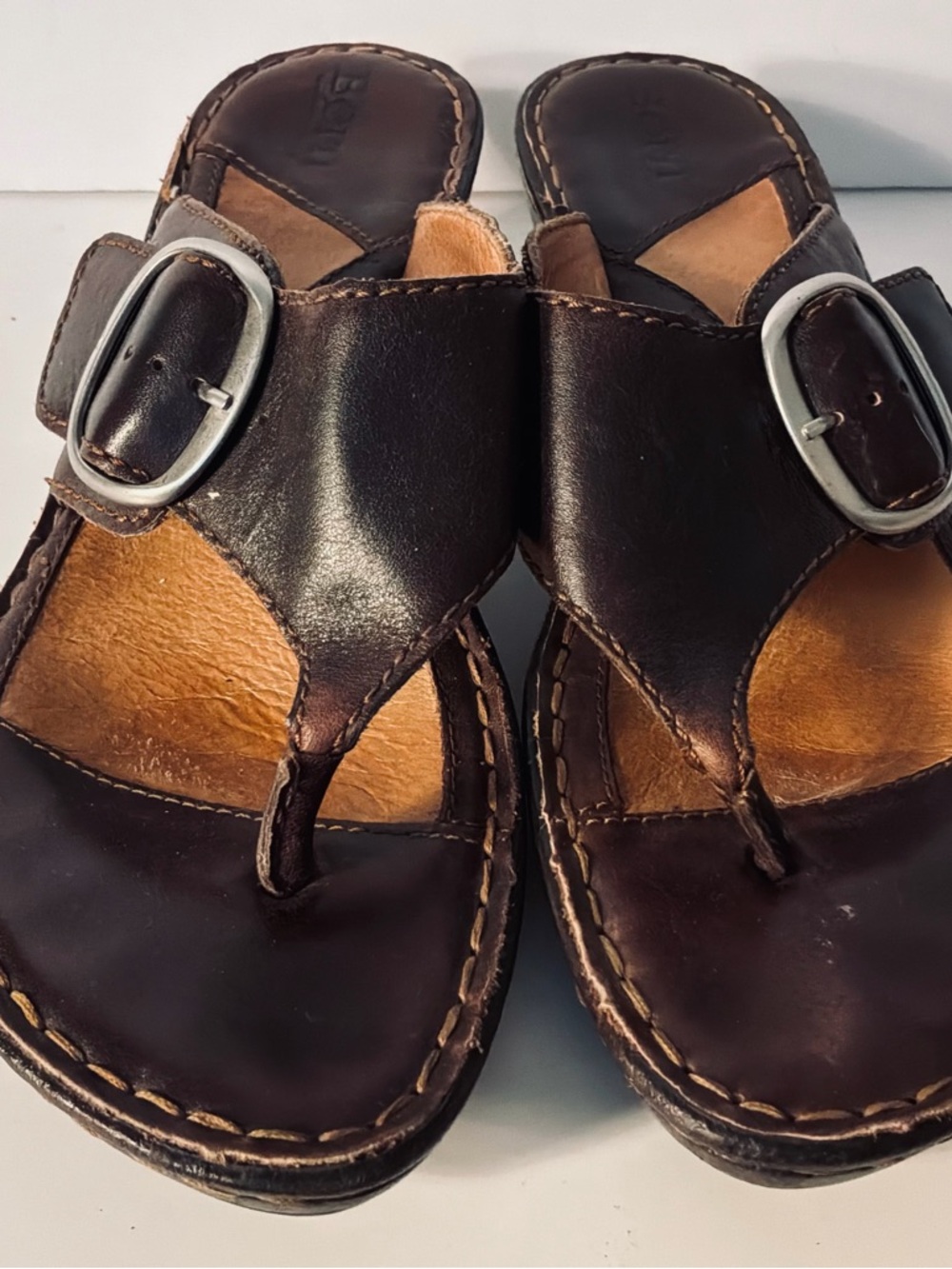 BORN…Leather Sandals - Picture 1 of 10